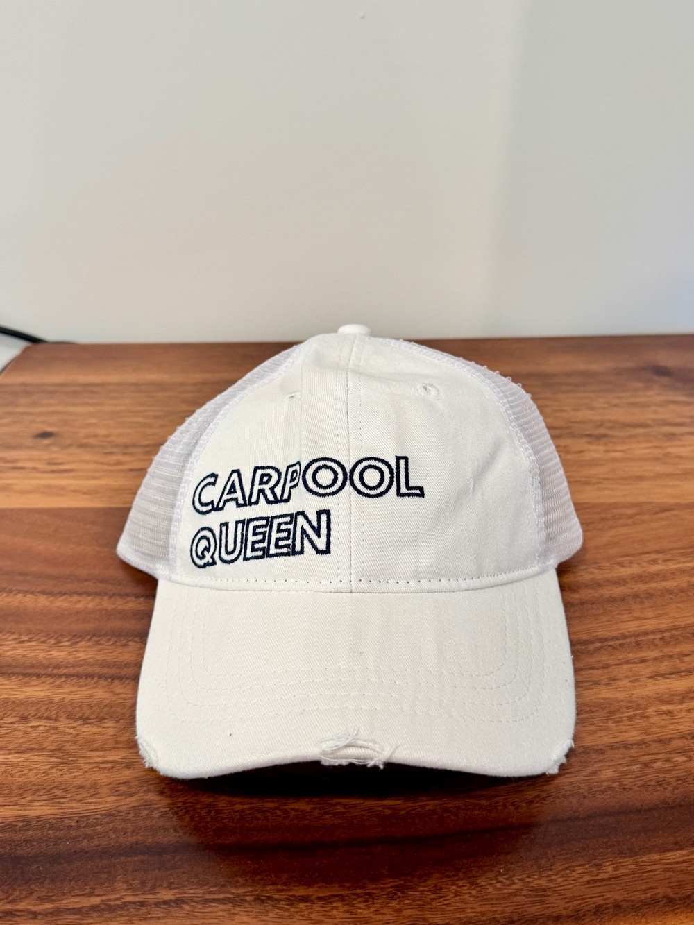 Distressed Trucker Hat | Carpool Queen